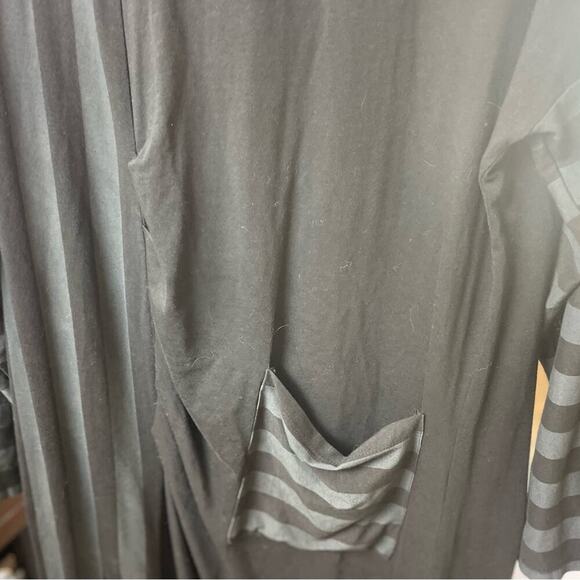 Made in Italy Brand Midi Dress, Mixed Media, Edgy Artsy Lagenlook Art to Wear  M - Picture 10 of 10